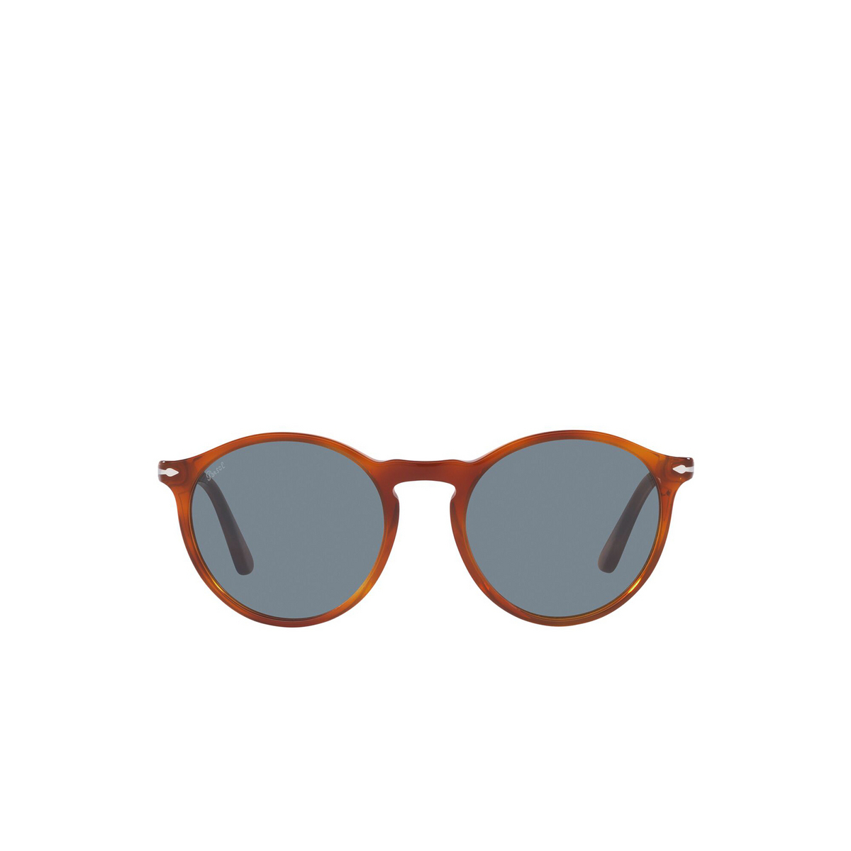 Persol® Round Sunglasses: PO3285S color Terra Di Siena 96/56 - front view.