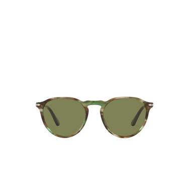 Lunettes de soleil Persol PO3286S 11564E striped green - Vue de face