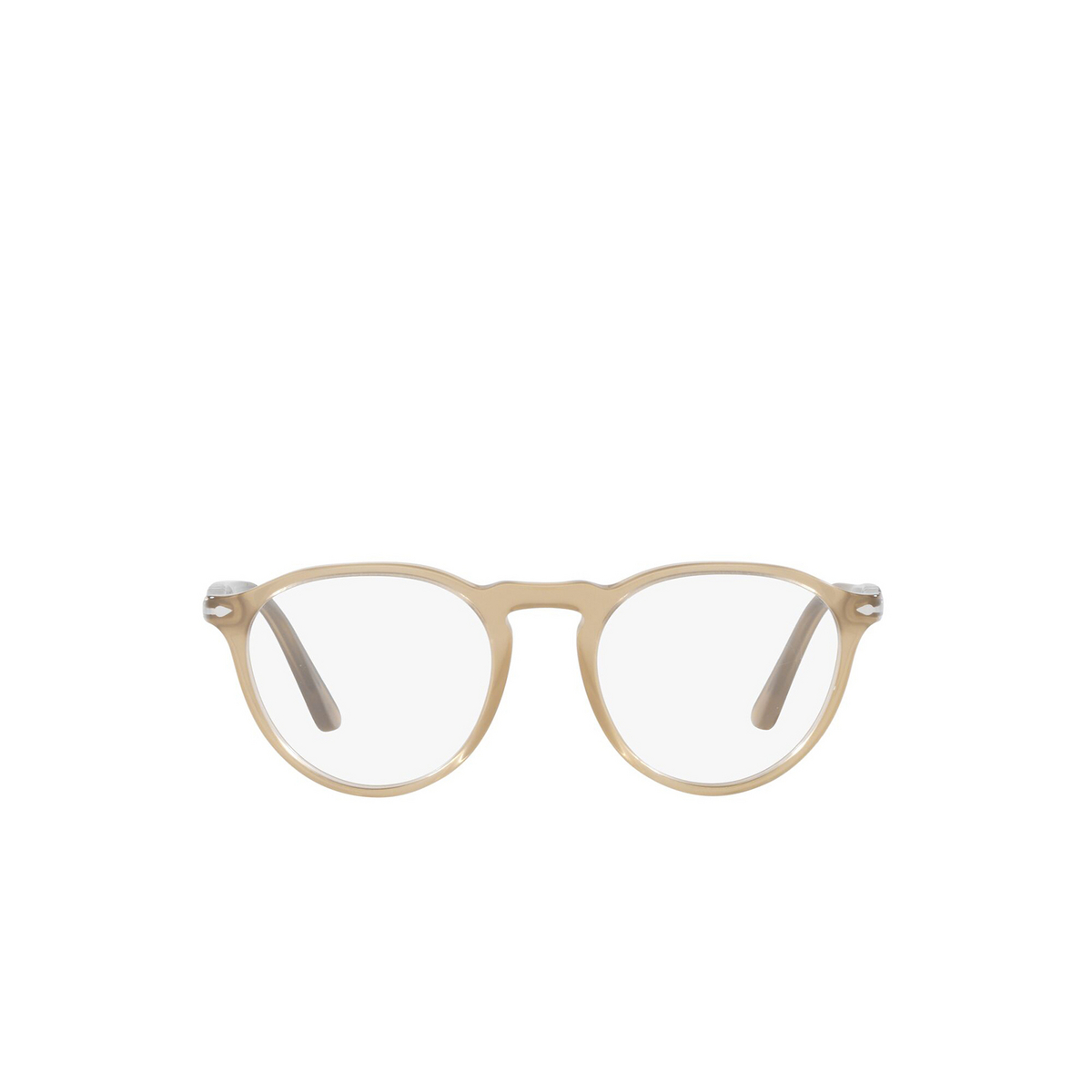 Persol® Round Eyeglasses: PO3286V color 1169 Beige Opal - front view