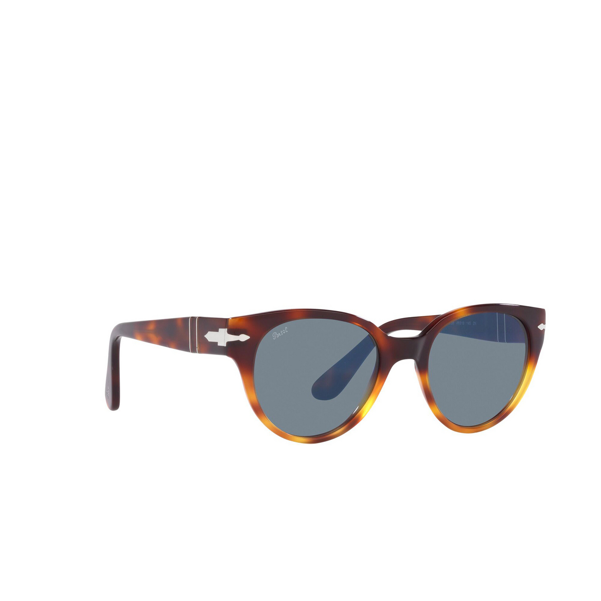 Persol PO3287S Sunglasses 116056 Red Havana Grad Light Havana - three-quarters view