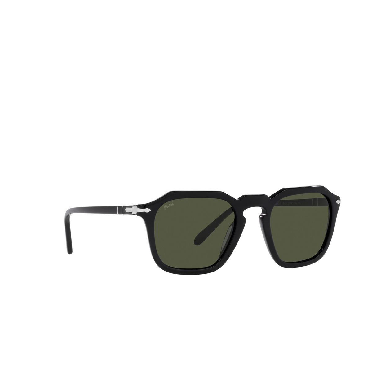 Persol PO3292S Sunglasses 95/31 Black - three-quarters view