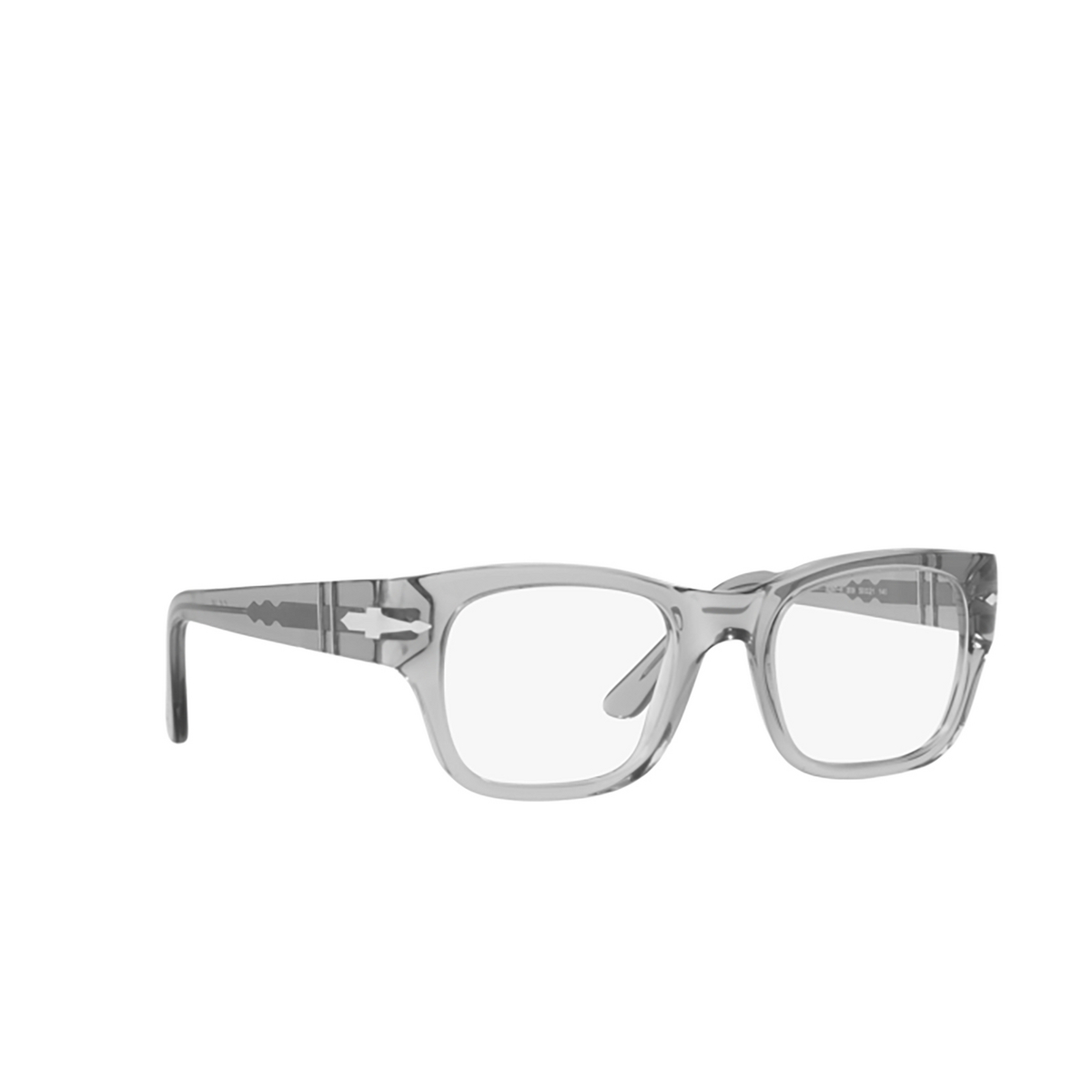 Persol PO3297V Eyeglasses 309 Transparent Grey - three-quarters view