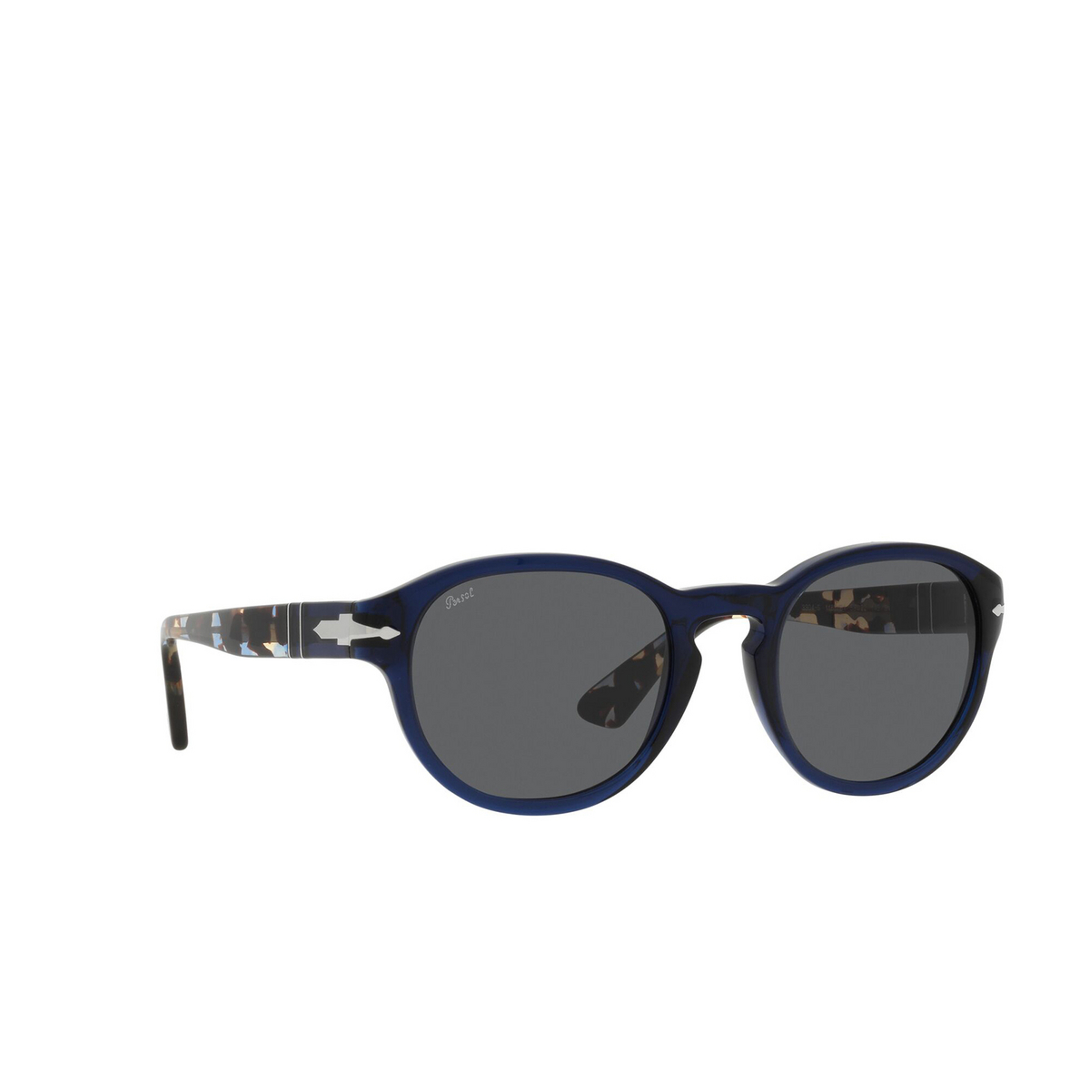 Persol PO3304S Sunglasses 1183B1 Opal Blue - three-quarters view