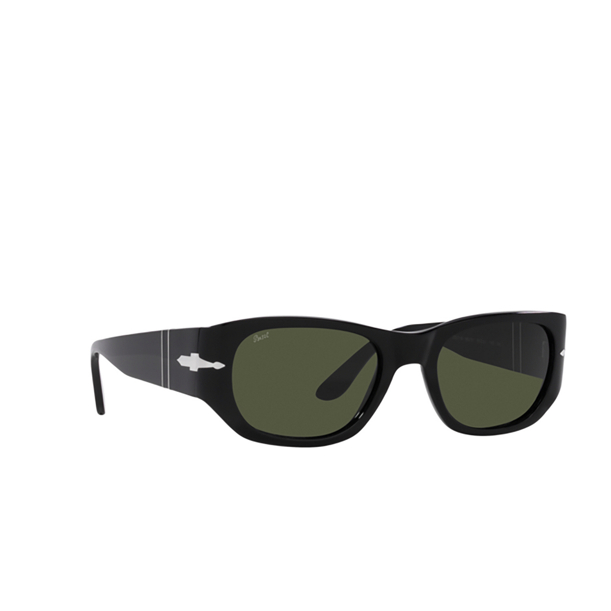 Persol PO3307S Sunglasses 95/31 Black - three-quarters view