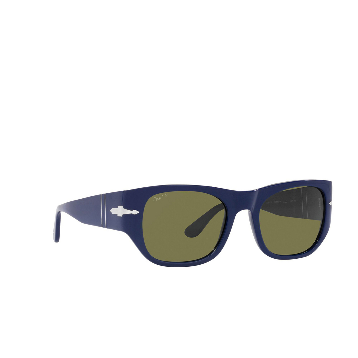 Persol PO3308S Sunglasses 1170P1 Blue - three-quarters view