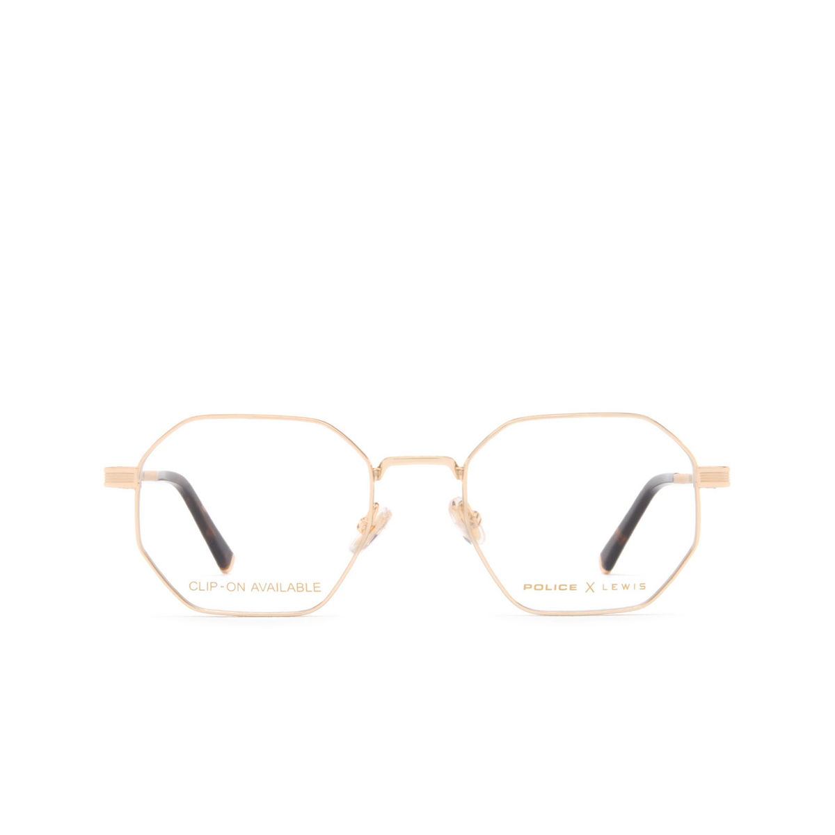 Police LEWIS 41 Eyeglasses 0300 Rose Gold - front view