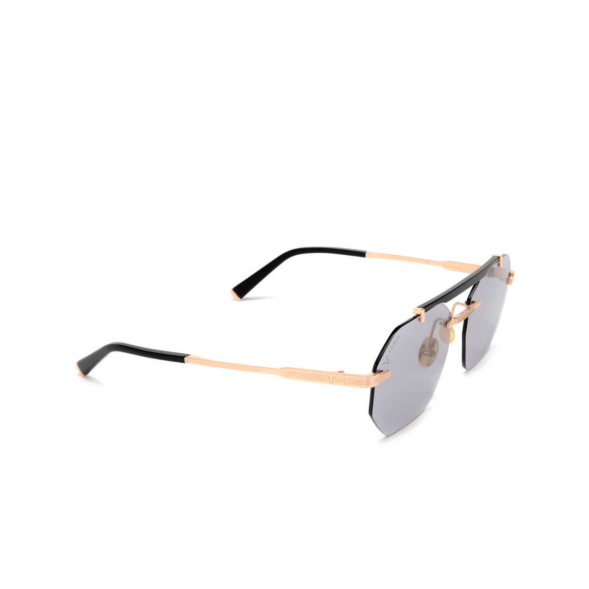 Police LEWIS 47 Sunglasses 8FCF Gold - three-quarters view