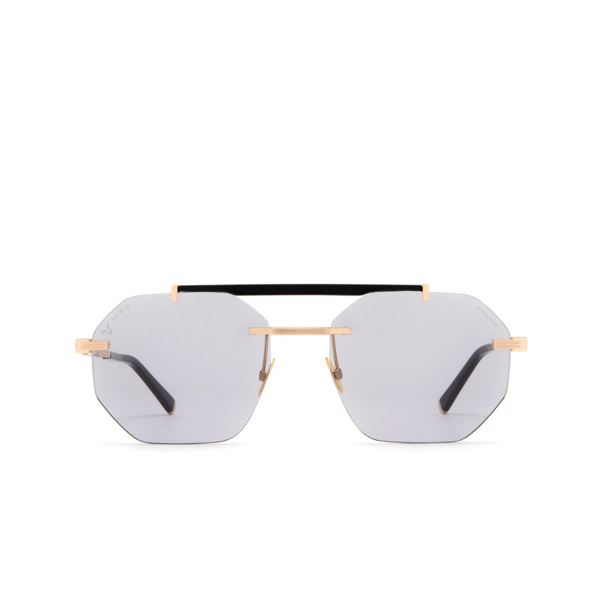 Police LEWIS 47 Sunglasses 8FCF Gold - front view