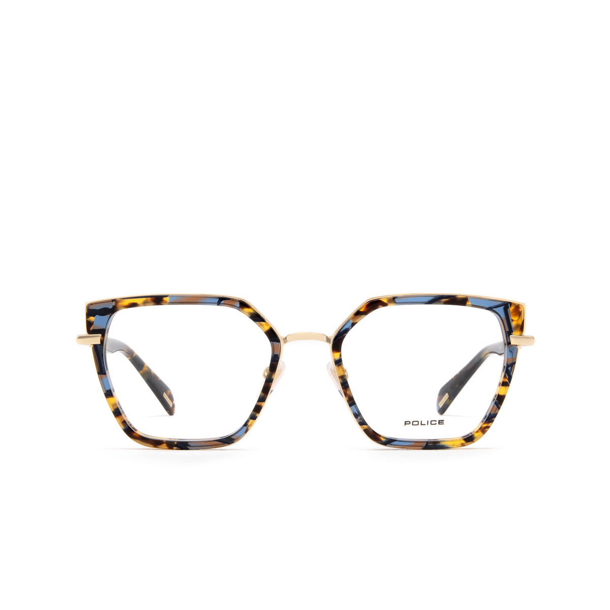 Police MERMAID 2 Eyeglasses 0XAF Blue Havana  - front view