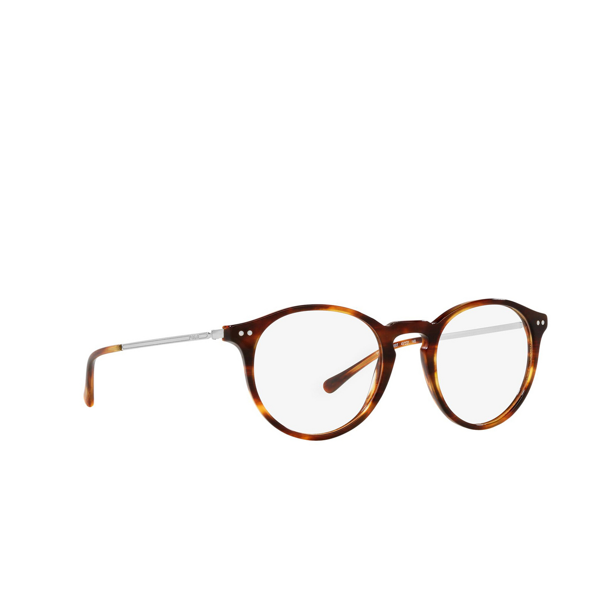 Polo Ralph Lauren PH2227 Eyeglasses 5007 Shiny Striped Havana - three-quarters view