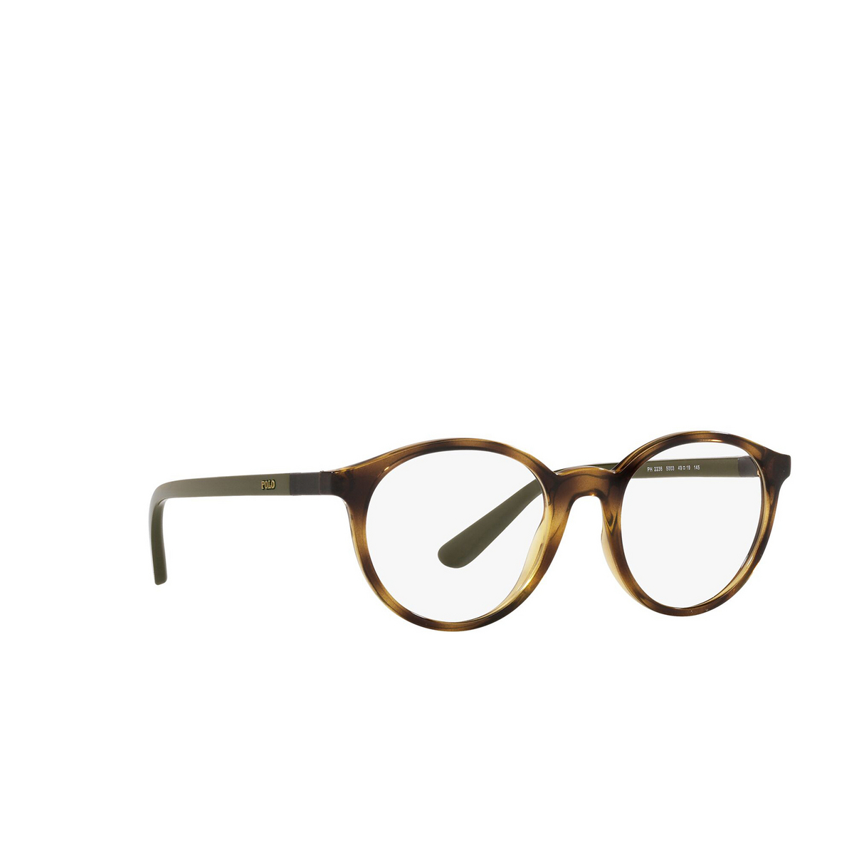 Polo Ralph Lauren PH2236 Eyeglasses 5003 Shiny Dark Havana - 2/3