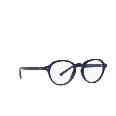 Polo Ralph Lauren PH2251U Eyeglasses 5569 shiny navy blue - three-quarters view