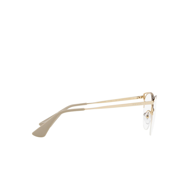 Prada CATWALK Eyeglasses 98R1O1 brown / gold - 3/4