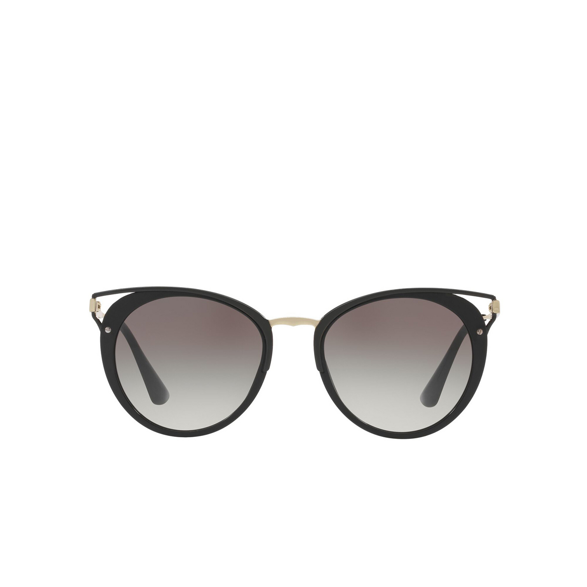 Prada® Cat-eye Sunglasses: Catwalk PR 66TSF color Black 1AB0A7 - front view.