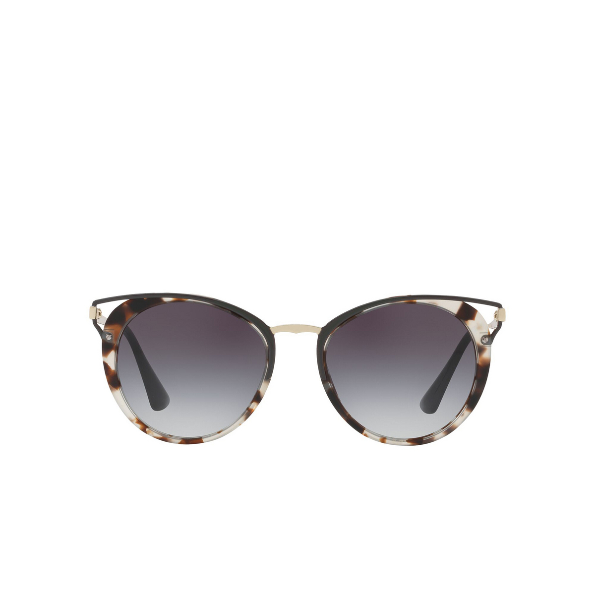Prada® Cat-eye Sunglasses: Catwalk PR 66TSF color Spotted Opal Brown UAO5D1 - front view.