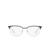 Prada CONCEPTUAL Eyeglasses 0Y11O1 matte brown / pale gold - product thumbnail 1/4