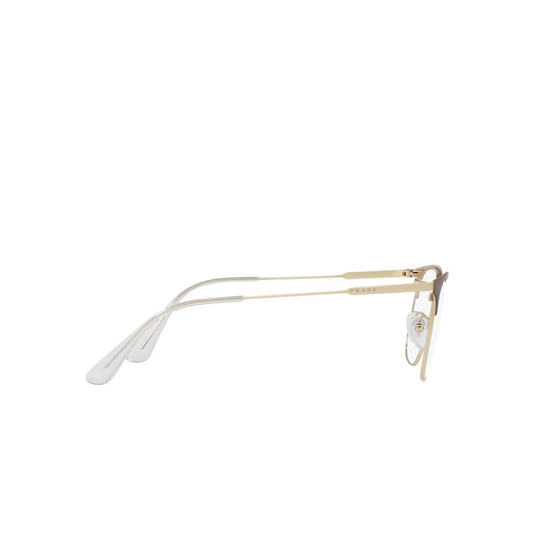 Prada CONCEPTUAL Eyeglasses 0Y11O1 matte brown / pale gold - 3/4