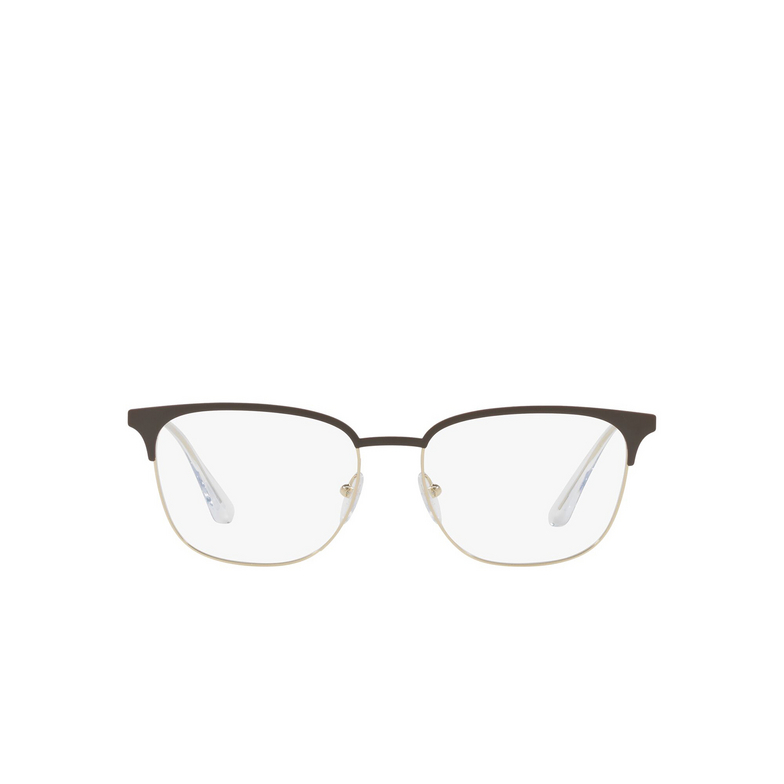 Prada CONCEPTUAL Eyeglasses 0Y11O1 matte brown / pale gold - 1/4
