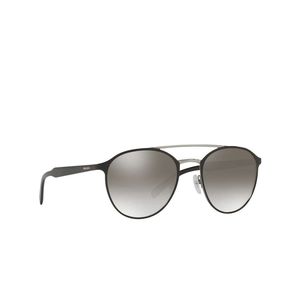 Prada CONCEPTUAL Sunglasses YDC5S0 Top Black on Gunmetal - three-quarters view