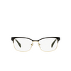 Prada CONCEPTUAL Eyeglasses QE31O1 black on pale gold - product thumbnail 1/4