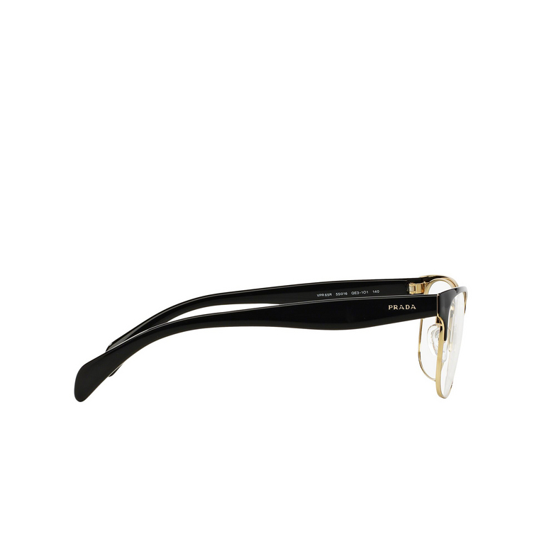 Gafas graduadas Prada CONCEPTUAL QE31O1 black on pale gold - 3/4