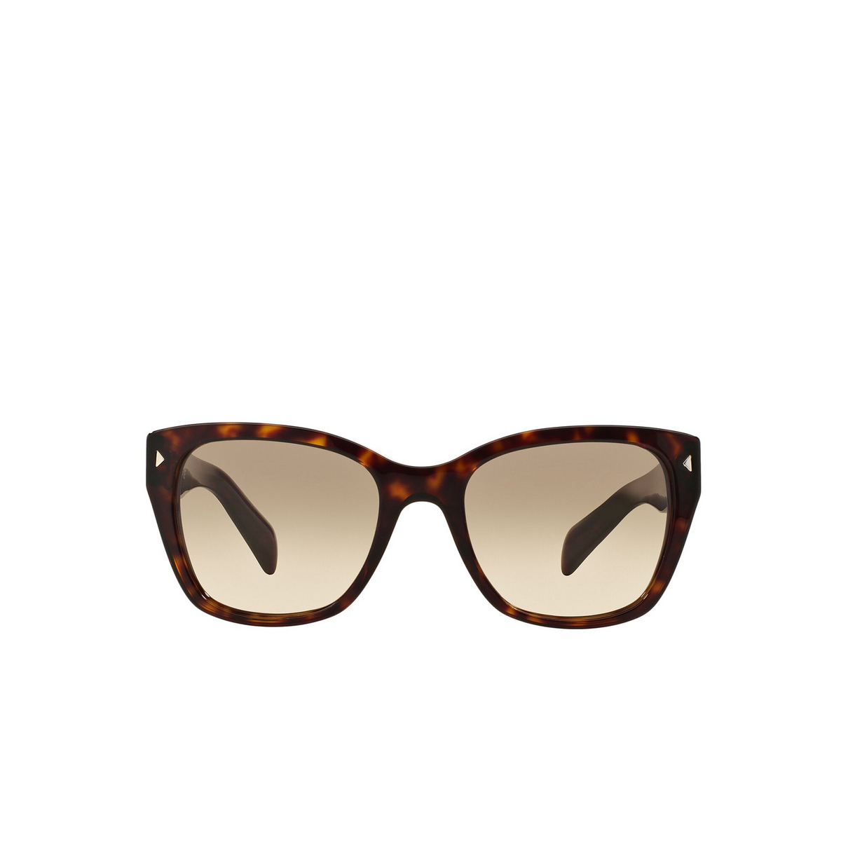 Prada® Square Sunglasses: Heritage PR 09SSF color Havana 2AU3D0 - front view.