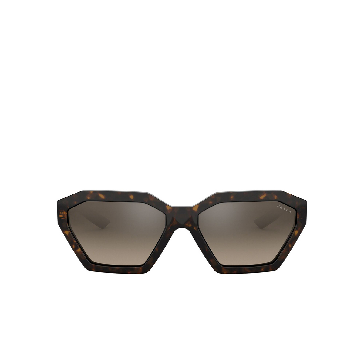Prada® Irregular Sunglasses: Millennials PR 03VS color Havana 2AU4P0 - front view.