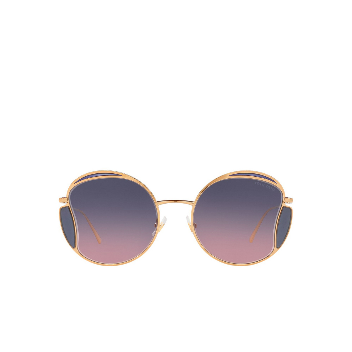 Miu Miu MU 56XS Sunglasses 7OE06N Brass - front view