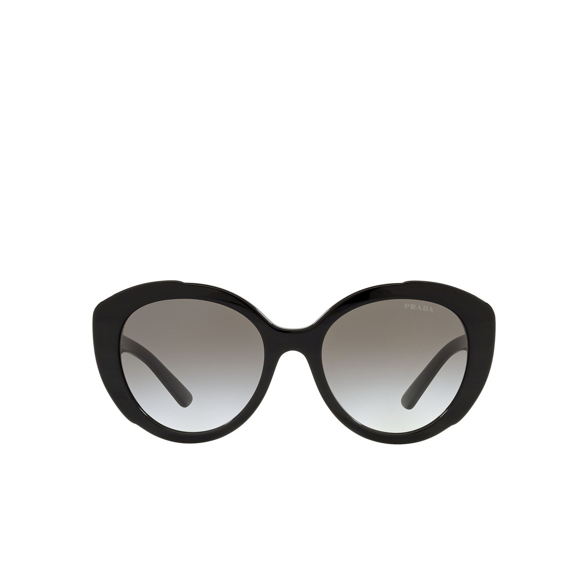 Prada® Butterfly Sunglasses: PR 01YS color Black 1AB0A7 - front view.