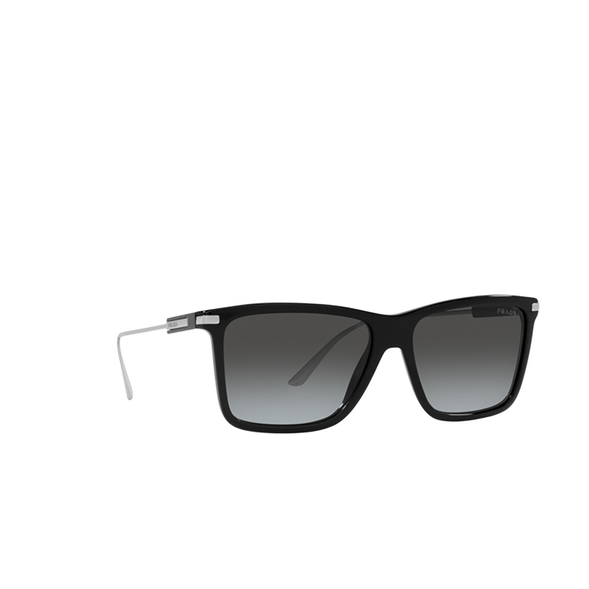 Prada PR 01ZS Sunglasses 1AB06T Black - three-quarters view