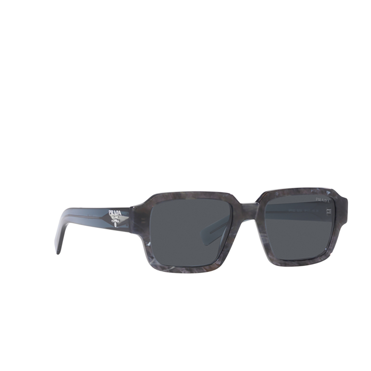 Prada PR 02ZS Sunglasses 13F07T Graphite Stone - three-quarters view