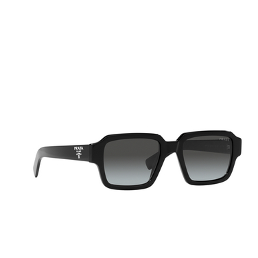 Prada PR 02ZS Sunglasses 1AB06T black - three-quarters view