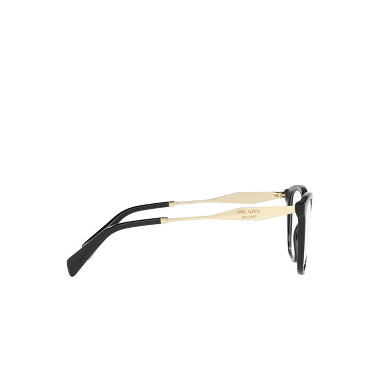Prada PR 02ZV Eyeglasses 1AB1O1 black - 3/4