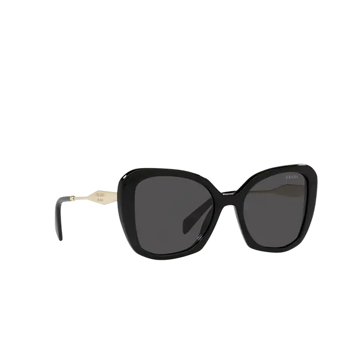 Prada PR 03YS Sunglasses 1AB5S0 Black - three-quarters view