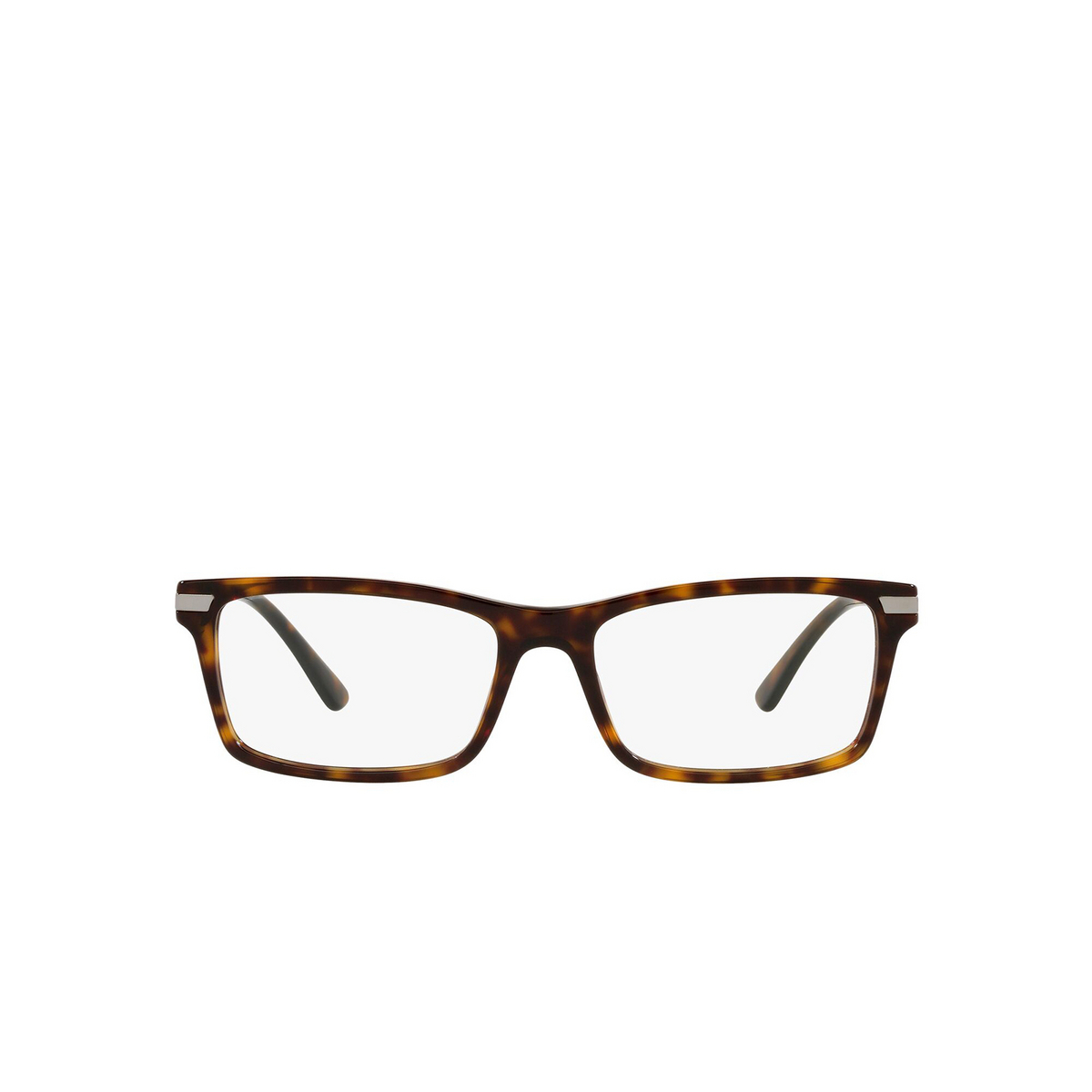 Prada® Rectangle Eyeglasses: PR 03YV color Tortoise 2AU1O1 - front view.