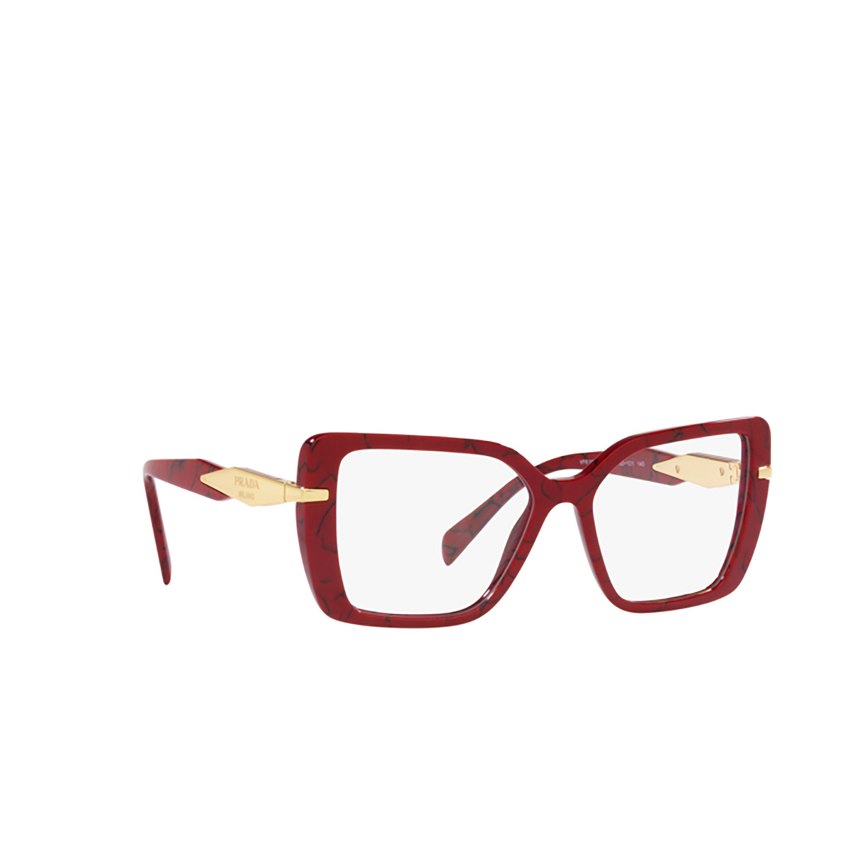 Prada PR 03ZV Eyeglasses 15D1O1 Etruscan Marble - three-quarters view
