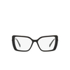 Prada PR 03ZV Eyeglasses 19D1O1 black / yellow marble - product thumbnail 1/4
