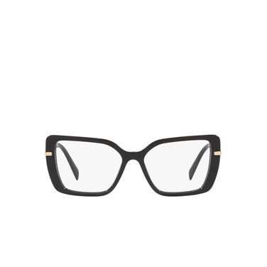 Prada PR 03ZV Eyeglasses 1ab1o1 black - front view