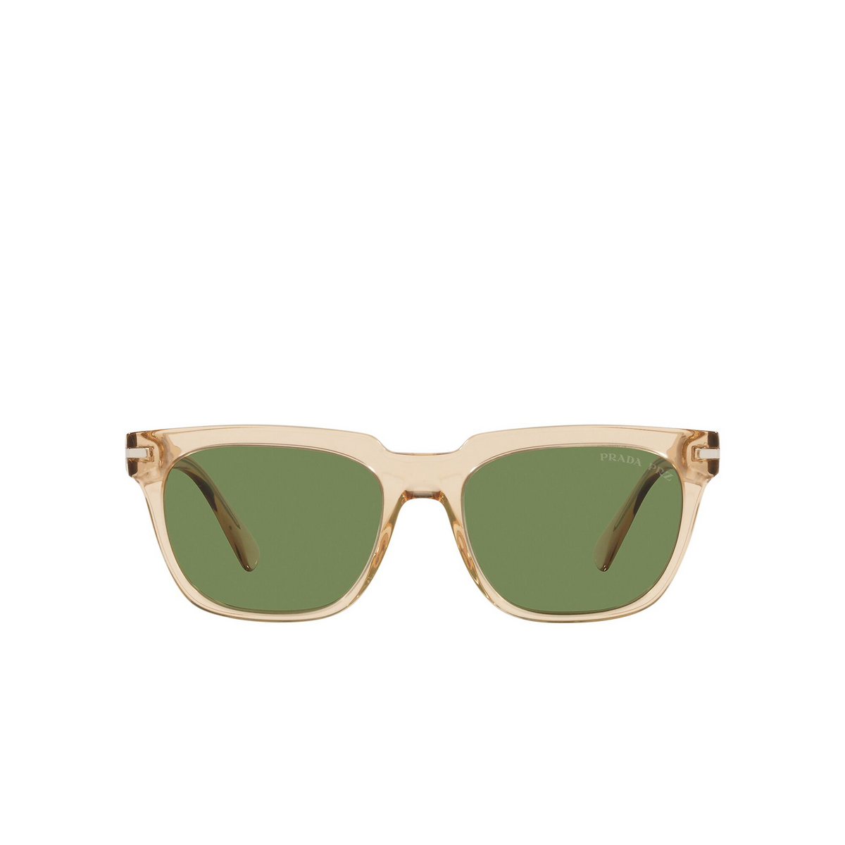 Prada® Square Sunglasses: PR 04YS color Trasparent Brown 01N08C - front view.