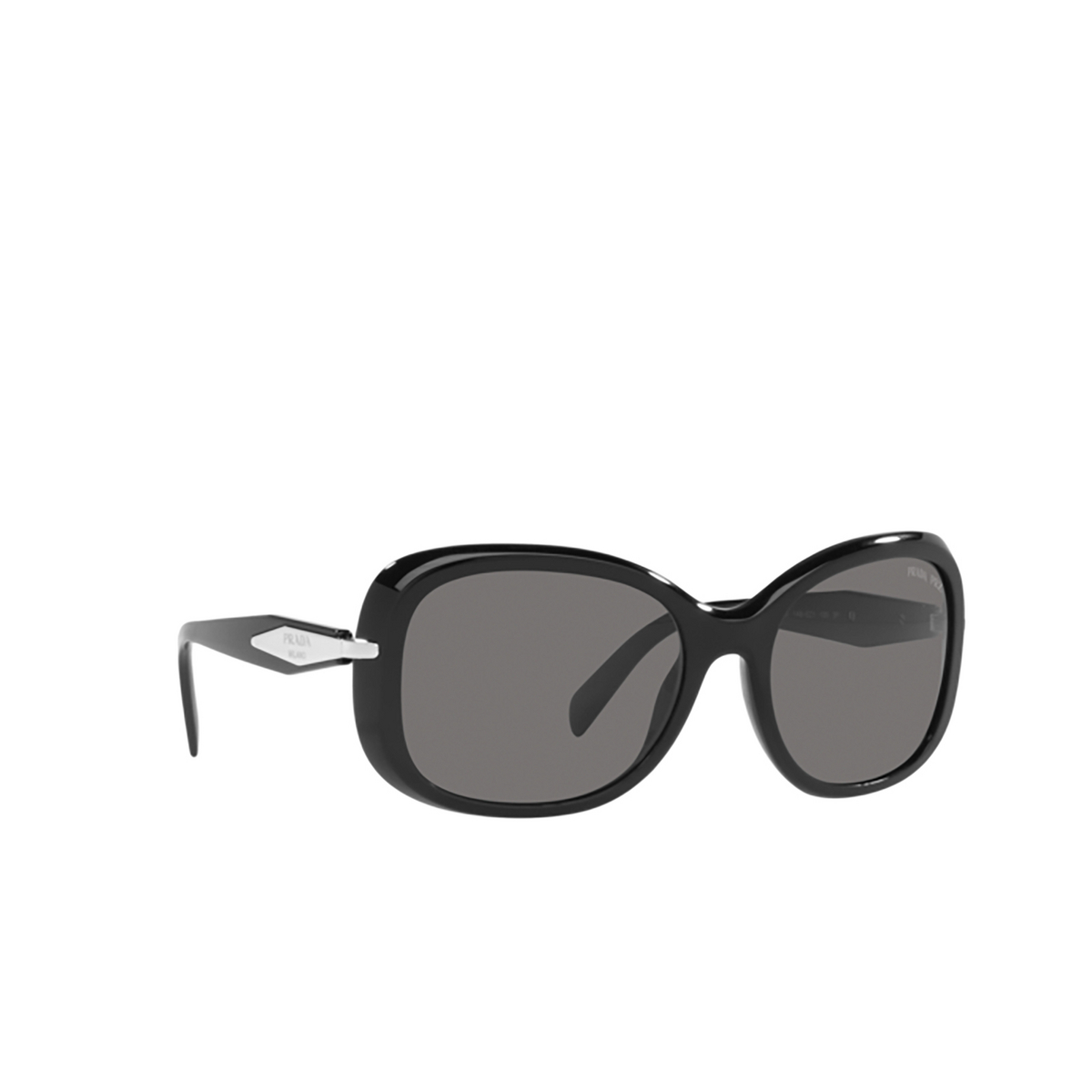 Prada PR 04ZS Sunglasses 1AB5Z1 Black - three-quarters view