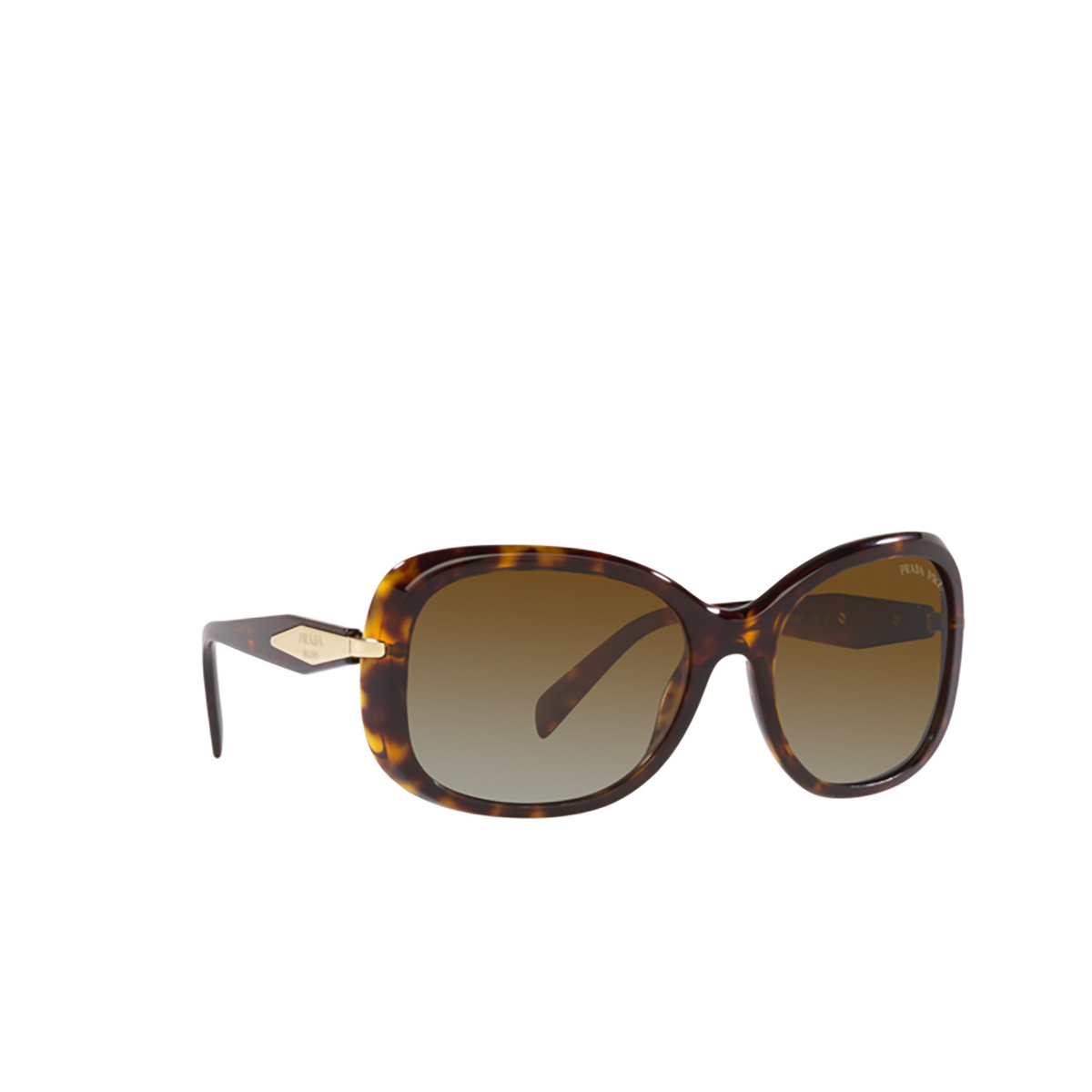 Prada PR 04ZS Sunglasses 2AU6E1 Tortoise - three-quarters view
