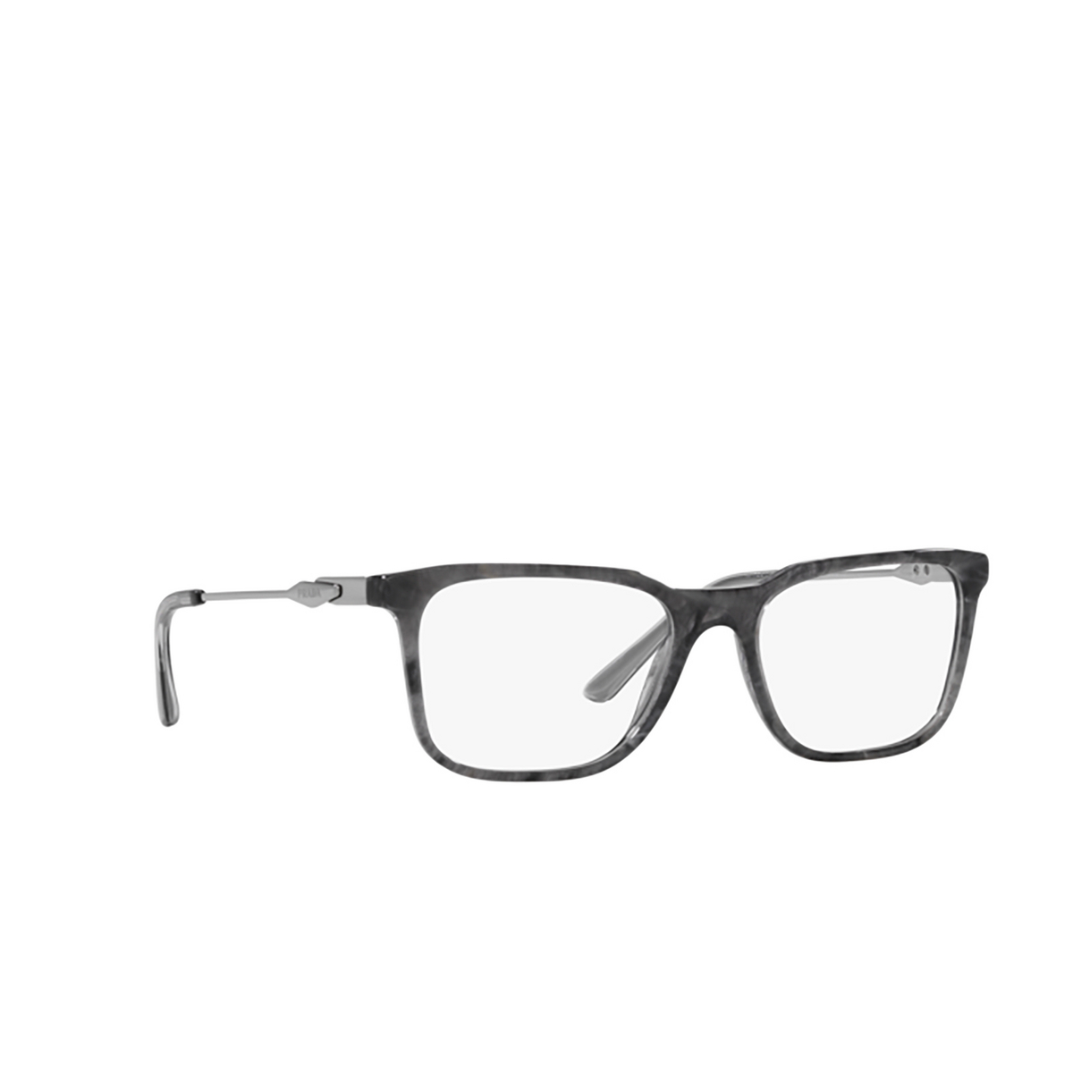 Prada PR 05ZV Eyeglasses 13F1O1 Graphite Stone - three-quarters view