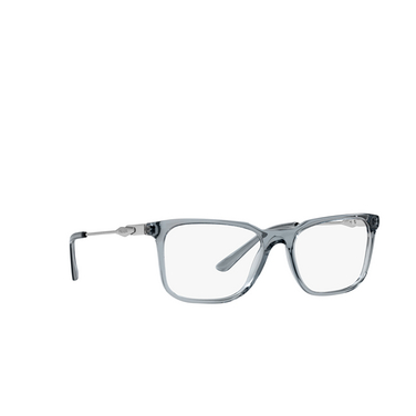 Prada PR 05ZV Eyeglasses 19f1o1 crystal graphite - three-quarters view