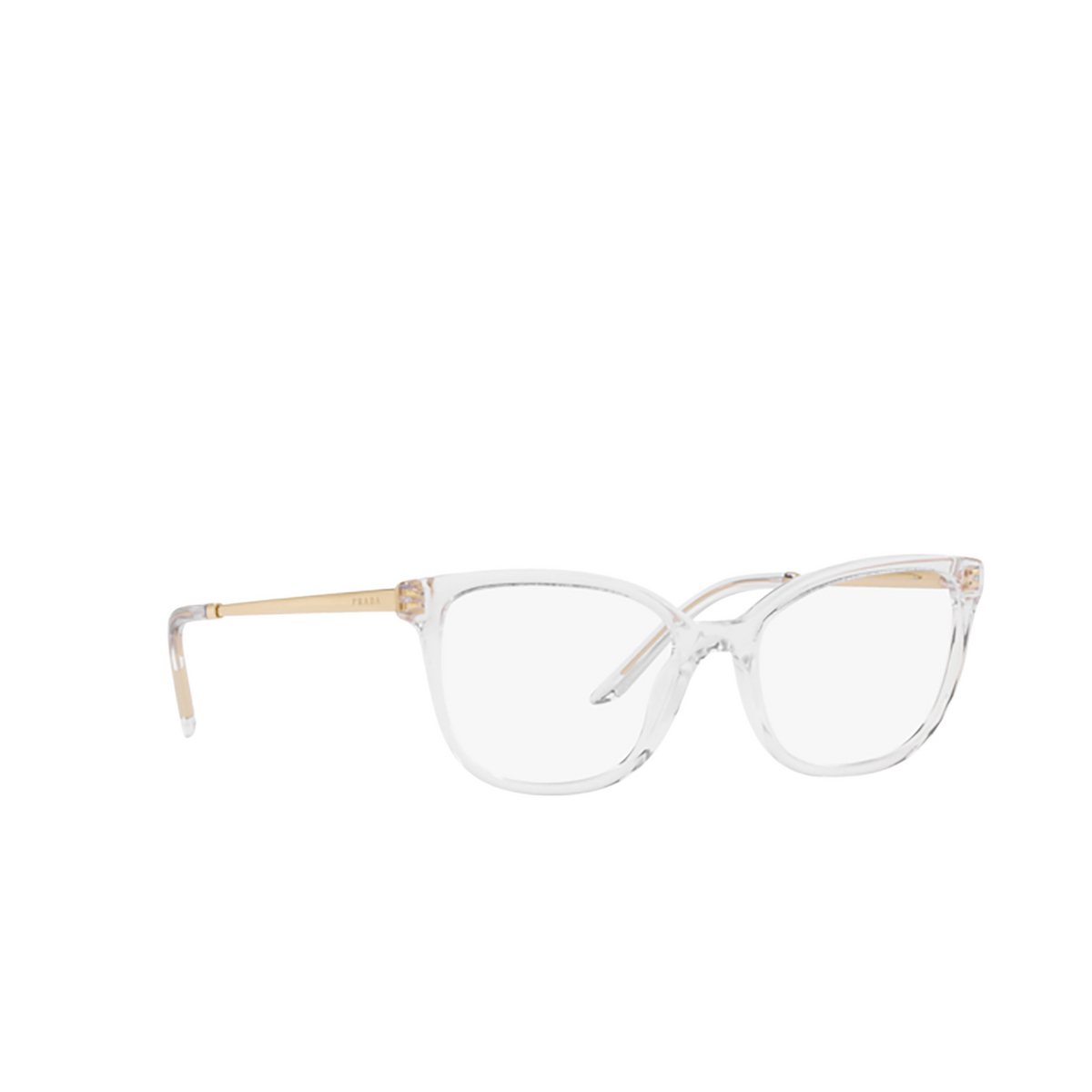Prada PR 07WV Eyeglasses 2AZ1O1 Crystal - three-quarters view