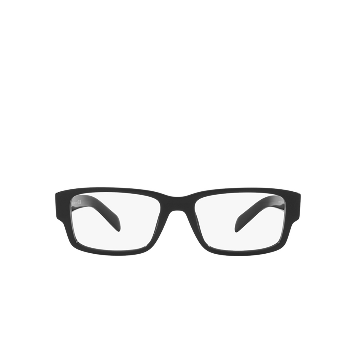 Prada PR 07ZV Eyeglasses 1AB1O1 Black - front view