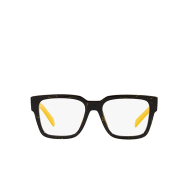 Prada PR 08ZV Eyeglasses 19d1o1 black / yellow marble - front view