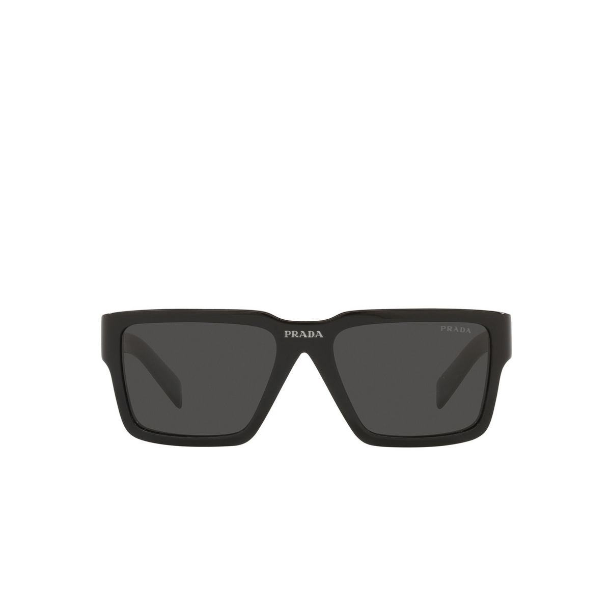 Prada® Square Sunglasses: PR 09YS color Black 1AB5S0 - front view.