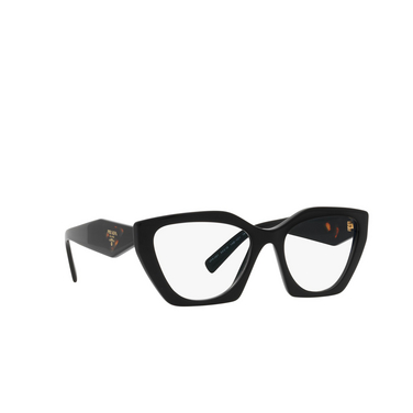 Prada PR 09YV Korrektionsbrillen 1ab1o1 black - Dreiviertelansicht