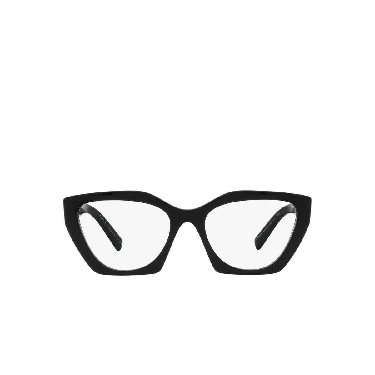 Prada PR 09YV Eyeglasses 1AB1O1 Black - front view