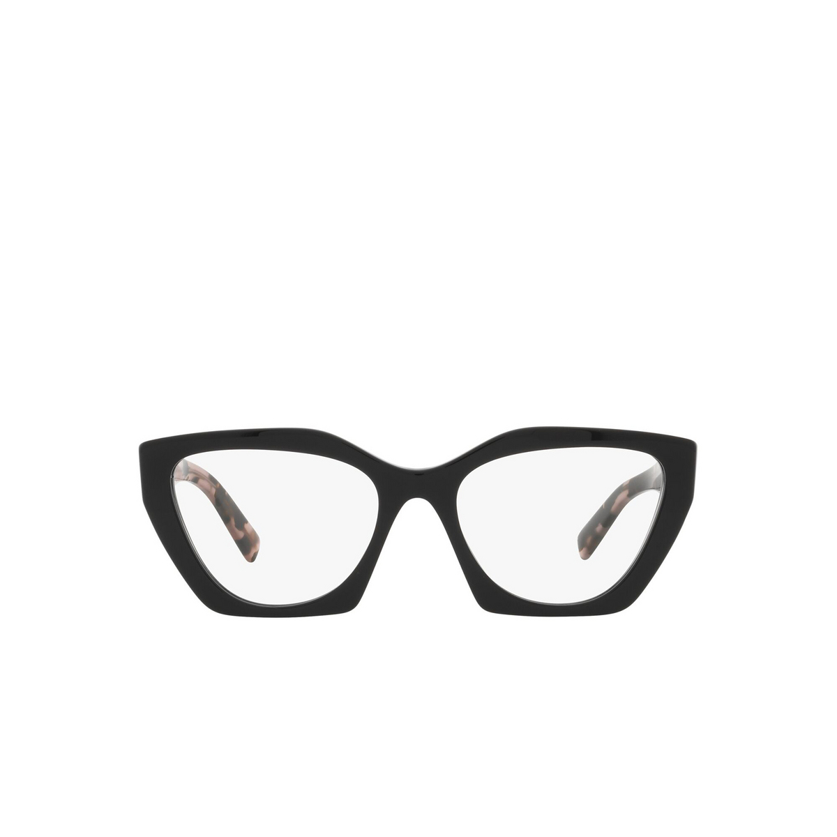 Prada PR 09YV Eyeglasses 21B1O1 Black - front view